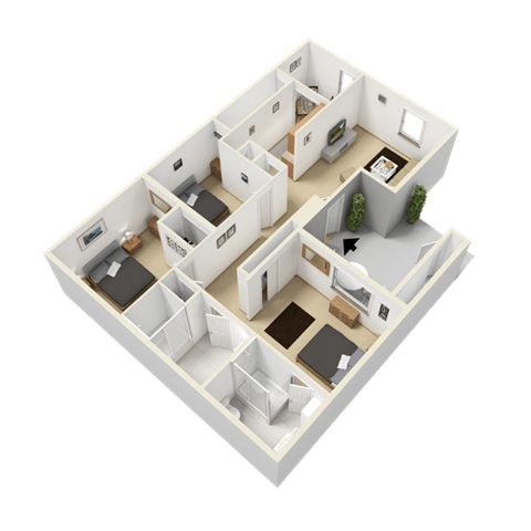 Three Bedroom Two Bath